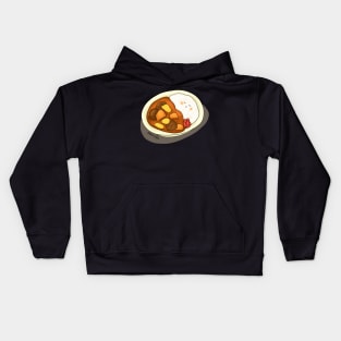 Delicious Japanese Curry with Rice Kids Hoodie